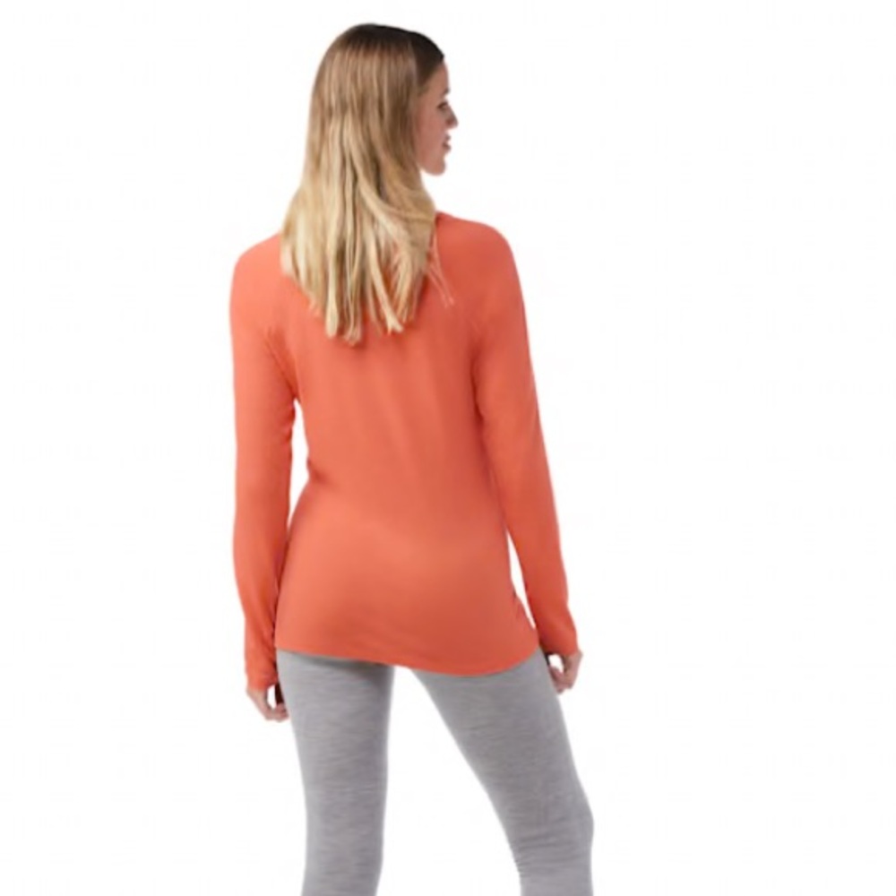 Smartwool sunset coral Women's Classic All-Season Merino Base Layer Long Sleeve - Picture 3 of 13